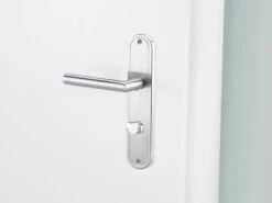 AGT Türklinke:2er-Set Edelstahl-Türbeschlag-Sets Für Bad & WC, Je 2 Klinken -Einrichtungsgeschäft nx3376 8 1