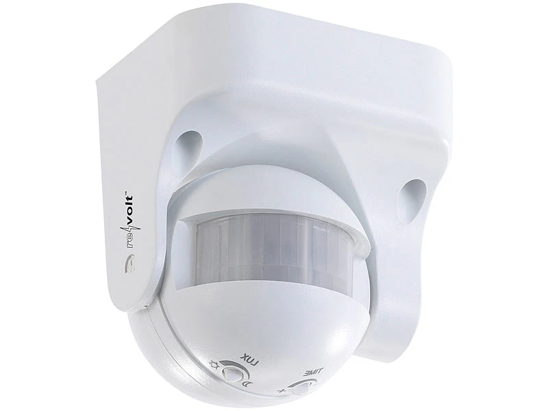 Revolt Bewegungsmelder Outdoor:2er-Set Vertikal Schwenkbare 180°-PIR-Bewegungsmelder, 230 V, IP44 5 Revolt Bewegungsmelder Outdoor:2er-Set Vertikal Schwenkbare 180°-PIR-Bewegungsmelder, 230 V, IP44 – Bild 3