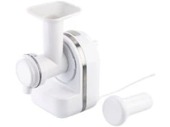 Rosenstein & Söhne Gemüsereibe:3in1 Dessert-Maker, Gemüse-Reibe & Saftpresse, 150 Watt -Einrichtungsgeschäft nx3893 1