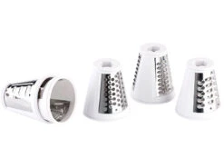 Rosenstein & Söhne Gemüsereibe:3in1 Dessert-Maker, Gemüse-Reibe & Saftpresse, 150 Watt -Einrichtungsgeschäft nx3893 3