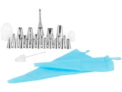 Rosenstein & Söhne Spritzbeutel:35-tlg. Back-Set Mit 2 Spritzbeuteln, 27 Aufsätzen, 3 Winkelpaletten -Einrichtungsgeschäft nx4185 3