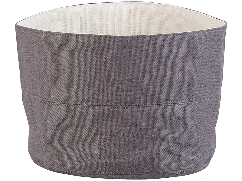 Rosenstein & Söhne Frühstücksbeutel:2er-Set Brotkörbe Aus 100% Baumwolle, Ø 20 Cm Und Ø 25 Cm 8 Rosenstein & Söhne Frühstücksbeutel:2er-Set Brotkörbe Aus 100% Baumwolle, Ø 20 Cm Und Ø 25 Cm – Bild 6