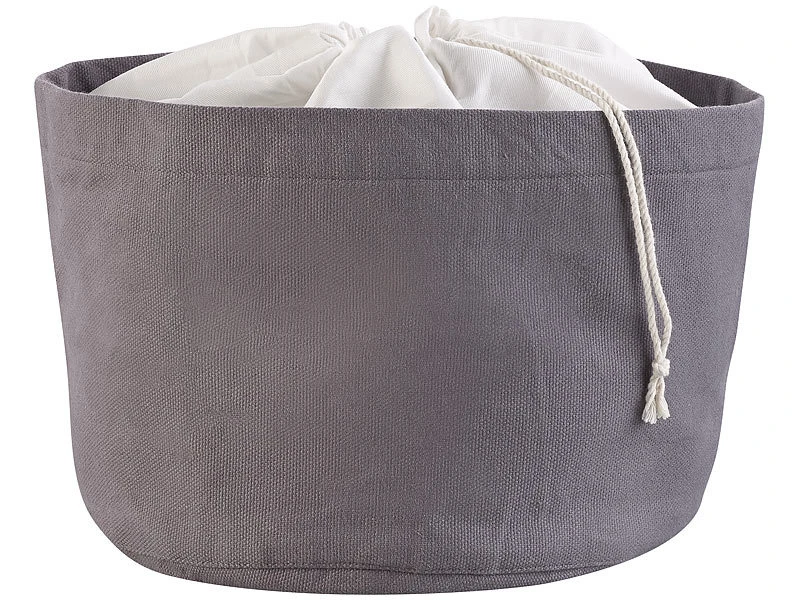 Rosenstein & Söhne Frühstücksbeutel:2er-Set Brotkörbe Aus 100% Baumwolle, Ø 20 Cm Und Ø 25 Cm 10 Rosenstein & Söhne Frühstücksbeutel:2er-Set Brotkörbe Aus 100% Baumwolle, Ø 20 Cm Und Ø 25 Cm – Bild 8