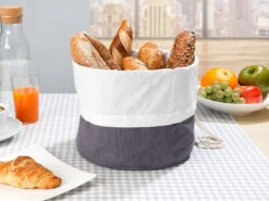 Rosenstein & Söhne Brot-Aufbewahrung Beutel:2er-Set XL-Brotkorb Aus Baumwolle, Verschließbare Kordel, Ø 25 Cm 13 Rosenstein & Söhne Brot-Aufbewahrung Beutel:2er-Set XL-Brotkorb Aus Baumwolle, Verschließbare Kordel, Ø 25 Cm -Einrichtungsgeschäft nx4192 4