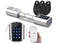 VisorTech Zahlenschloss:Elektronischer Tür-Schließzylinder, Transponder, Code, App, M Gateway -Einrichtungsgeschäft nx4349 10