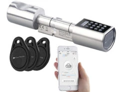 VisorTech Zahlenschloss:Elektronischer Tür-Schließzylinder, Transponder, Code, App, M Gateway -Einrichtungsgeschäft nx4349 7