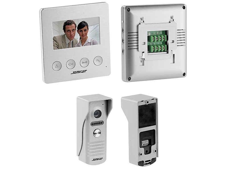 Somikon Video Türklingel:Video-Türsprechanlage Mit Farbdisplay, LED-Licht (Versandrückläufer) 5 Somikon Video Türklingel:Video-Türsprechanlage Mit Farbdisplay, LED-Licht (Versandrückläufer) – Bild 3