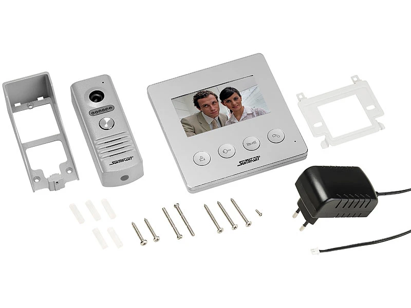 Somikon Video Türklingel:Video-Türsprechanlage Mit Farbdisplay, LED-Licht (Versandrückläufer) 6 Somikon Video Türklingel:Video-Türsprechanlage Mit Farbdisplay, LED-Licht (Versandrückläufer) – Bild 4
