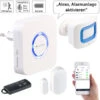 VisorTech WiFi Alarmanlage:4-teilige WLAN-Alarmanlage, Alexa-kompatibel, Für Bis 50 Sensoren, App -Einrichtungsgeschäft nx4406 7
