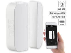 Luminea Fenstersensoren:5er-Set WiFi Tür & Fensteralarm, Alexa Und Google Assistant Komp. -Einrichtungsgeschäft nx4470 6