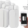 Luminea Fenstersensoren:5er-Set WiFi Tür & Fensteralarm, Alexa Und Google Assistant Komp. -Einrichtungsgeschäft nx4480 2