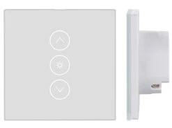 Luminea Home Control Smart Home Lichtschalter:2er-Set Touch-Lichtschalter & Dimmer, Für Alexa & Google Assistant -Einrichtungsgeschäft nx4504 5 1