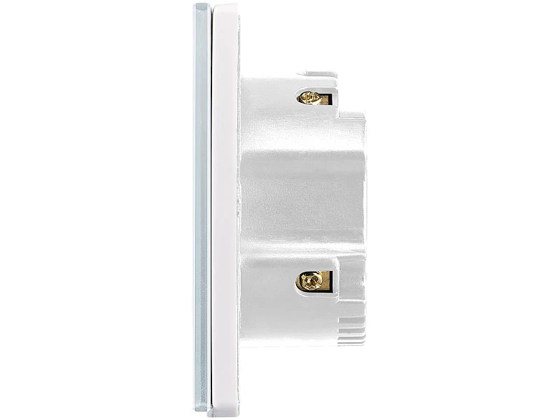 Luminea Home Control Alexa WiFi-Lichtschalter:Touch-Doppel-Lichttaster, Versandrückläufer 10 Luminea Home Control Alexa WiFi-Lichtschalter:Touch-Doppel-Lichttaster, Versandrückläufer – Bild 8