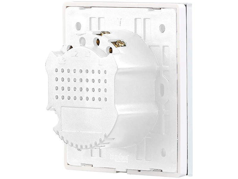 Luminea Home Control Alexa WiFi-Lichtschalter:Touch-Doppel-Lichttaster, Versandrückläufer 11 Luminea Home Control Alexa WiFi-Lichtschalter:Touch-Doppel-Lichttaster, Versandrückläufer – Bild 9