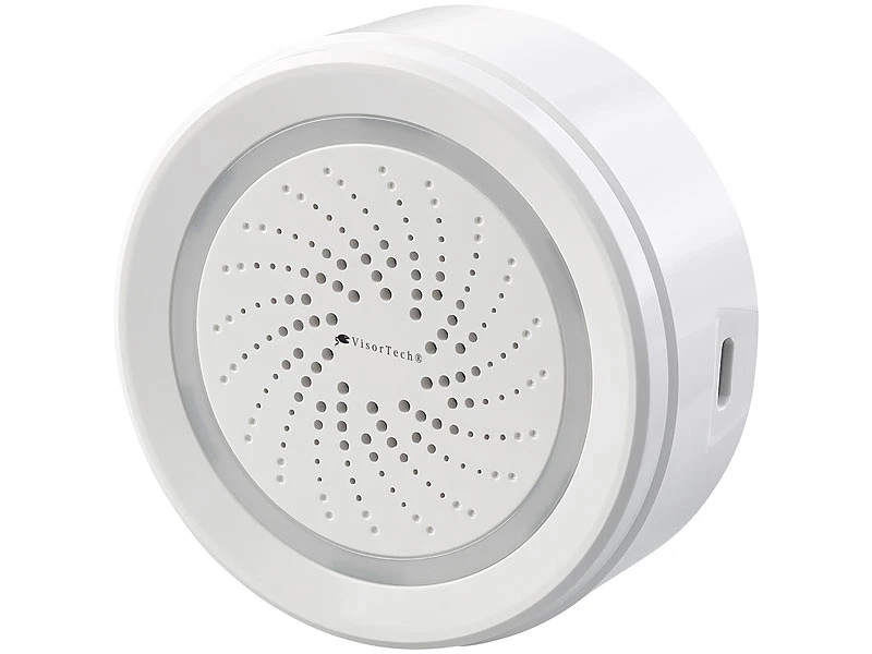VisorTech Netzwerk Sirene:WLAN-Alarm-Sirene Mit App, Für Alexa, Versandrückläufer 7 VisorTech Netzwerk Sirene:WLAN-Alarm-Sirene Mit App, Für Alexa, Versandrückläufer – Bild 5