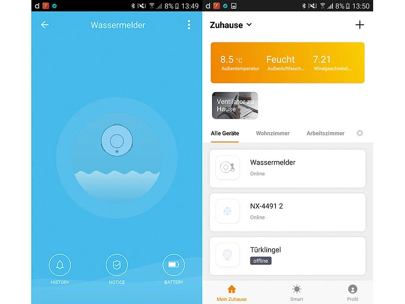 VisorTech WLAN-Wassermelder Mit Externem Sensor Versandrückläufer 9 VisorTech WLAN-Wassermelder Mit Externem Sensor Versandrückläufer – Bild 7