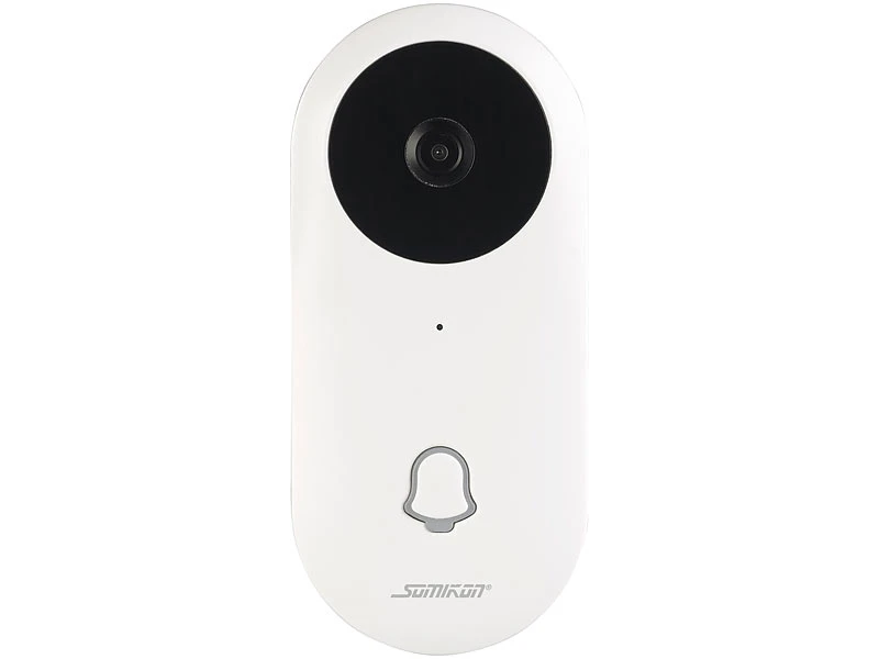 Somikon Türklingel Mit Kamera:WLAN-HD-Video-Türklingel Mit App, Gegensprechen, 156°-Bildwinkel, Akku 8 Somikon Türklingel Mit Kamera:WLAN-HD-Video-Türklingel Mit App, Gegensprechen, 156°-Bildwinkel, Akku – Bild 6