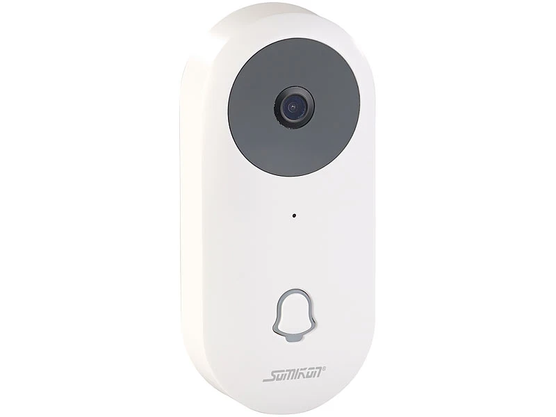 Somikon Türklingel Mit Kamera:WLAN-HD-Video-Türklingel Mit App, Gegensprechen, 156°-Bildwinkel, Akku 4 Somikon Türklingel Mit Kamera:WLAN-HD-Video-Türklingel Mit App, Gegensprechen, 156°-Bildwinkel, Akku – Bild 2