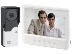 Somikon Türklingelanlagen:Video-Türsprechanlage Mit 17,8-cm-Farbdisplay & Türöffner, 10-m-Kabel -Einrichtungsgeschäft nx4564 9