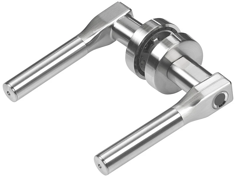 VisorTech Elektronischer Türgriff:Sicherheits-Türbeschlag, Fingerprint-Scanner & Transponder, DIN Rechts 6 VisorTech Elektronischer Türgriff:Sicherheits-Türbeschlag, Fingerprint-Scanner & Transponder, DIN Rechts – Bild 4