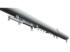 Carlo Milano Smarte Gardinenstange:3er-Set Teleskop-Gardinenstangen Elektr. Antrieb, WLAN&App, 172-306 Cm -Einrichtungsgeschäft nx4598 9 1