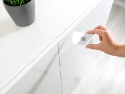 VisorTech Elektronisches Schloss:5er-Set Schubladen- & Schranktüren-Schloss Mit RFID-Schlüssel, BT, App -Einrichtungsgeschäft nx4615 11