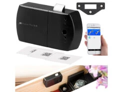 VisorTech Elektronisches Schloss:5er-Set Schubladen- & Schranktüren-Schloss Mit RFID-Schlüssel, BT, App -Einrichtungsgeschäft nx4615 7