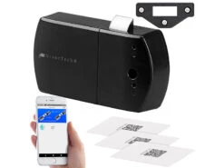 VisorTech Elektronisches Schloss:5er-Set Schubladen- & Schranktüren-Schloss Mit RFID-Schlüssel, BT, App -Einrichtungsgeschäft nx4615 9