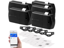 VisorTech Elektronisches Schloss:5er-Set Schubladen- & Schranktüren-Schloss Mit RFID-Schlüssel, BT, App -Einrichtungsgeschäft nx4633 11