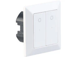 Luminea Home Control Taster:2er-Set Doppel-Lichttaster Mit WLAN, App Und Sprachsteuerung -Einrichtungsgeschäft nx4659 1
