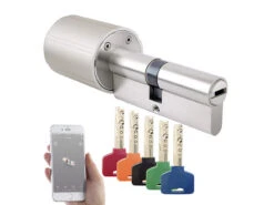 VisorTech ZigBee Türschloss:Elektronischer Tür-Schließzylinder Mit 5 Schlüssel, Für ZigBee-Gateway