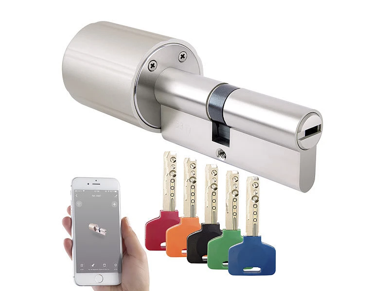 VisorTech ZigBee Türschloss:Elektronischer Tür-Schließzylinder Mit 5 Schlüssel, Für ZigBee-Gateway 3 VisorTech ZigBee Türschloss:Elektronischer Tür-Schließzylinder Mit 5 Schlüssel, Für ZigBee-Gateway