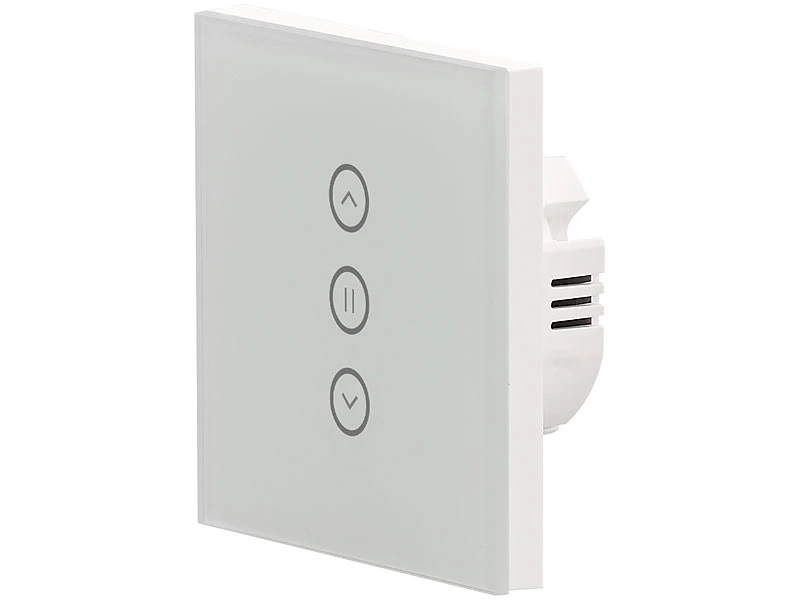 Luminea Home Control Rolladenschalter Touch:4er-Set Rollladen-Touch-Unterputz-Steuerung, App & Sprachsteuerung 6 Luminea Home Control Rolladenschalter Touch:4er-Set Rollladen-Touch-Unterputz-Steuerung, App & Sprachsteuerung – Bild 4