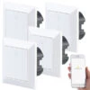Luminea Home Control Lichtschalter:4er-Set WLAN-Lichttaster, App, Komp. Zu Siri, Alexa, Google Assistant -Einrichtungsgeschäft nx4676 4