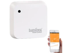 Luminea Home Control Lichtsensor Alexa:4er-Set Wetterfeste WLAN-Licht- & Dämmerungs-Sensoren Mit App, IP55 -Einrichtungsgeschäft nx4679 7 2