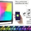 Luminea Home Control RGB-Strahler Außen:Outdoor-Fluter Mit RGB-CCT-LEDs, Bluetooth & App, Versandrückläufer -Einrichtungsgeschäft nx4681 13