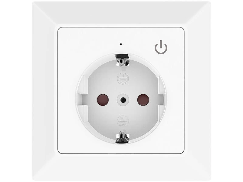 Luminea Home Control Funksteckdose Mit App:WLAN-Unterputz-Steckdose Mit App, Für Siri, Alexa & GA, 3er Pack 5 Luminea Home Control Funksteckdose Mit App:WLAN-Unterputz-Steckdose Mit App, Für Siri, Alexa & GA, 3er Pack – Bild 3