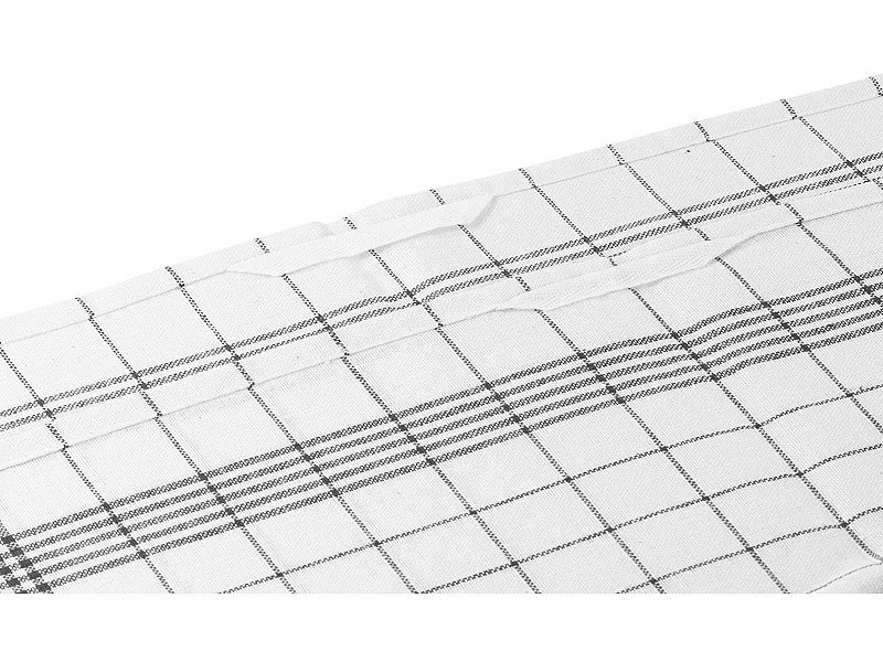 Rosenstein & Söhne Tücher:Baumwoll-Geschirrtücher, 24er-Set, Je 50 X 70 Cm, Grau-kariert 4 Rosenstein & Söhne Tücher:Baumwoll-Geschirrtücher, 24er-Set, Je 50 X 70 Cm, Grau-kariert – Bild 2