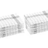 Rosenstein & Söhne Tücher:Baumwoll-Geschirrtücher, 24er-Set, Je 50 X 70 Cm, Grau-kariert -Einrichtungsgeschäft nx4708 5