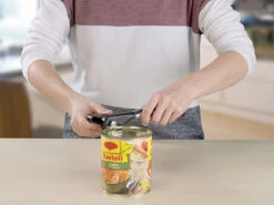 PEARL Dosenoeffner:2er-Set Sicherheits-Dosenöffner, Edelstahl-Klinge, Wiederverschließbar -Einrichtungsgeschäft nx4798 5