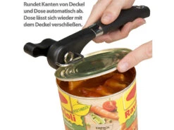 PEARL Dosenoeffner:2er-Set Sicherheits-Dosenöffner, Edelstahl-Klinge, Wiederverschließbar -Einrichtungsgeschäft nx4798 7