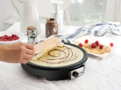 Rosenstein & Söhne Crepes Maschine:Elektrischer XL-Crêpes-Maker Mit Temperaturregler, 1.000 Watt, Ø 28cm -Einrichtungsgeschäft nx4857 3
