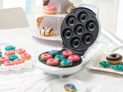 Rosenstein & Söhne Waffeleisen Donut:Mini-Donut-Maker, Antihaftbeschichtet, 1.000 Watt Versandrückläufer -Einrichtungsgeschäft nx4866 0