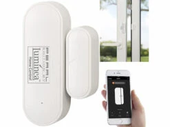 Luminea Home Control Fensterkontakte:10er-Set WLAN-Tür- & Fensteralarm, App, Für Alexa & Google Assistant -Einrichtungsgeschäft nx4900 7