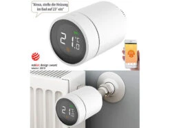 Revolt Thermostat:3er-Set Heizkörperthermostate Mit App, Sprachsteuerung, ZigBee-Gateway -Einrichtungsgeschäft nx4911 3 1