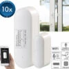 Luminea Home Control Fensterkontakte:10er-Set WLAN-Tür- & Fensteralarm, App, Für Alexa & Google Assistant -Einrichtungsgeschäft nx4920 7