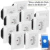 Luminea Home Control Steckdose Smart:WLAN-Unterputz-Steckdose Mit App, Für Siri, Alexa & GA, 10er Pack -Einrichtungsgeschäft nx4924 11