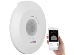 Luminea Home Control WiFi Bewegungsmelder:2er-Set Extra-flacher WLAN-PIR-Bewegungsmelder Mit App, 360°, 230 Volt 16 Luminea Home Control WiFi Bewegungsmelder:2er-Set Extra-flacher WLAN-PIR-Bewegungsmelder Mit App, 360°, 230 Volt -Einrichtungsgeschäft nx4930 6