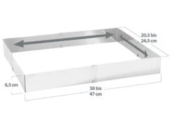 Rosenstein & Söhne Tortenring:2er-Set Edelstahl-Backrahmen, Verstellbar Auf Maximal 47 X 38 Cm 24 Rosenstein & Söhne Tortenring:2er-Set Edelstahl-Backrahmen, Verstellbar Auf Maximal 47 X 38 Cm -Einrichtungsgeschäft nx4976 5