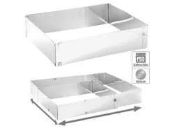 Rosenstein & Söhne Tortenring:2er-Set Edelstahl-Backrahmen, Verstellbar Auf Maximal 47 X 38 Cm 22 Rosenstein & Söhne Tortenring:2er-Set Edelstahl-Backrahmen, Verstellbar Auf Maximal 47 X 38 Cm -Einrichtungsgeschäft nx4976 7